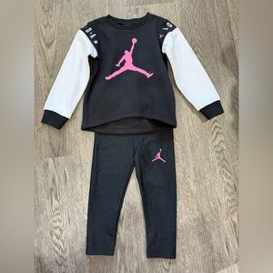 Jordan Black and Pink Kids' Set